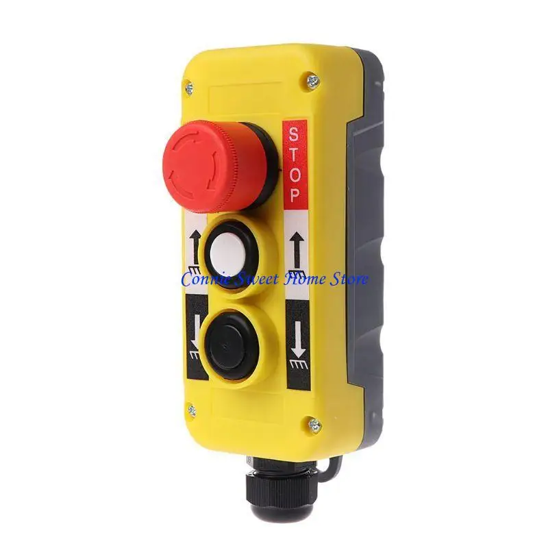 LXAF Hoist Pendant Push Button Control Switch 2 Ways Hoist Crane Push Button Switch Micro Electric Remote Control Switch