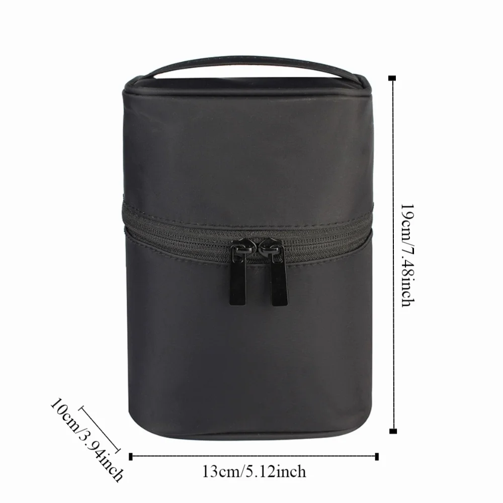 지퍼 휴대용 화장품 가방 화장품 케이스 세면 파우치 분리형 메이크업 가방 핸드백 대용량 다층 수납 가방