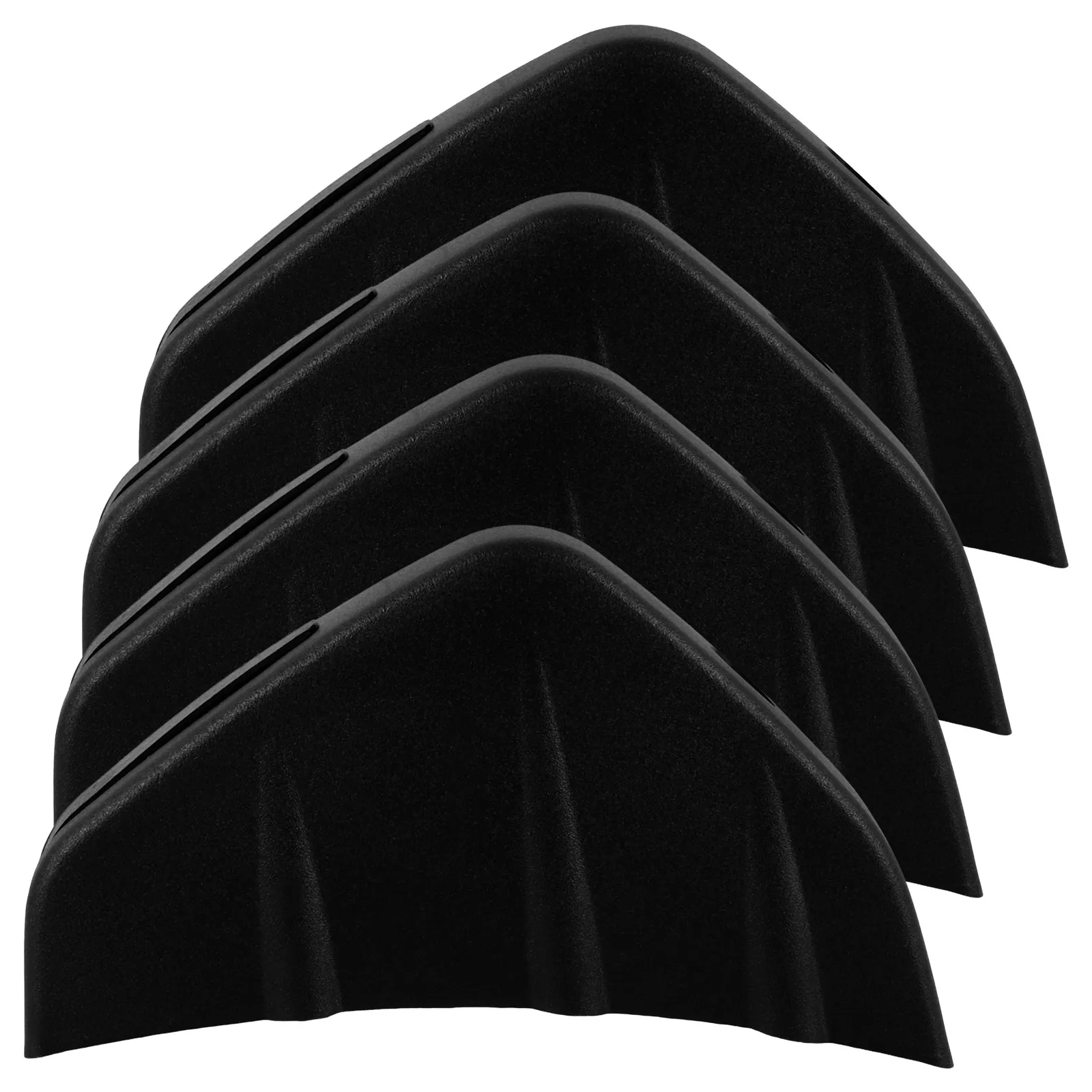 

4 Pcs Vehicle Tail Spoiler Rear Modification Diffuser Fin Lip Auto Accessory Universal