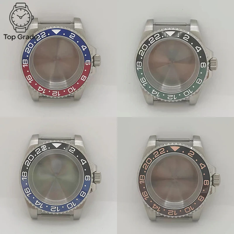 

TG 40mm NH35 Watch SuB GMCase 316L Stainless Steel Sapphire Glass Ceramic Bezel Fit NH35/NH36 Movement Watch Accessories