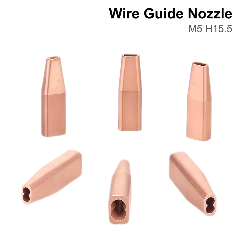 QDLASER M5 H25 Wire Guide Nozzle 0.8 1.0 1.2 1.6 2.0mm for SUP / Reflar / Hanwei / WSX Laser Welding Head