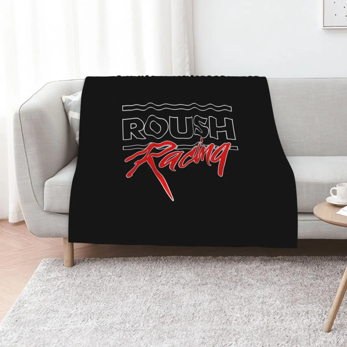 Roush Racing Logo Throw Blanket No Pilling Soft Warm Blanket for Bed