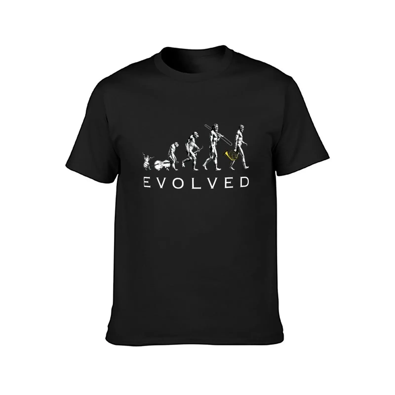 French Horn Evolution T-Shirt funnys plus sizes tees Blouse T-shirt men