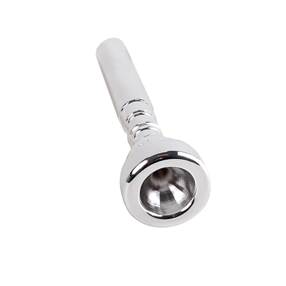 

Trumpet Silver Plated Mouthpiece Professional Metal C507 Bullet Shape Clear Smooth Tone For Enthusiasts Beginners