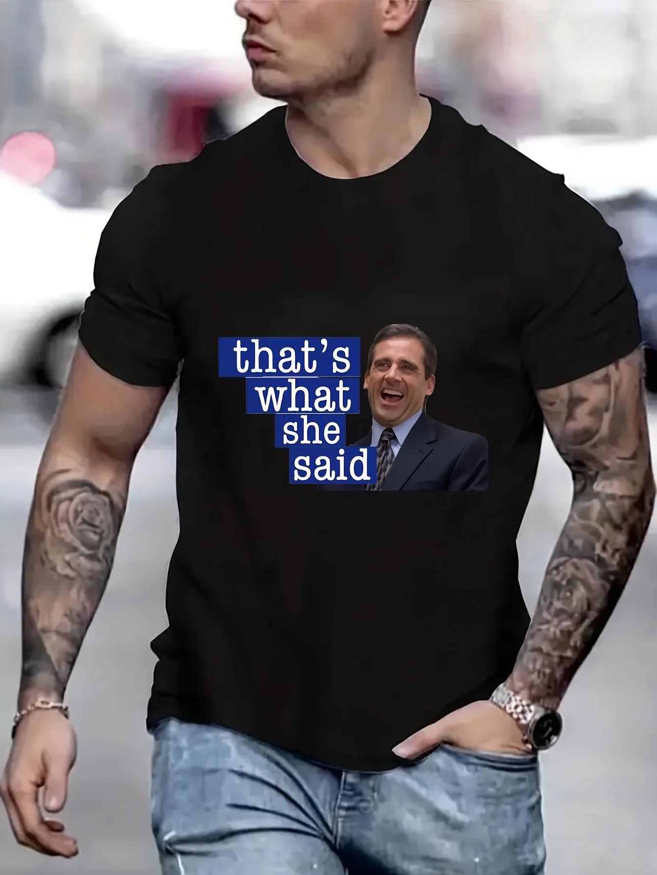 

The Office "That'S What She Said" Gifts Men Gifts For Men Kawaii Clothes Short Sleeve Tees T-Shirts For Girls B5022610