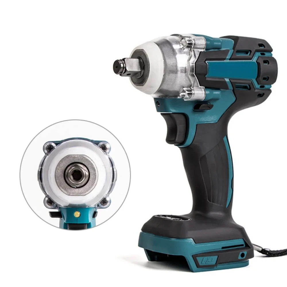 Electric Impact Wrench Cordless Brushless Electric Wrench LED 1/2 inch  Screwdriver Power Tools Compatible Makita 18V Battery