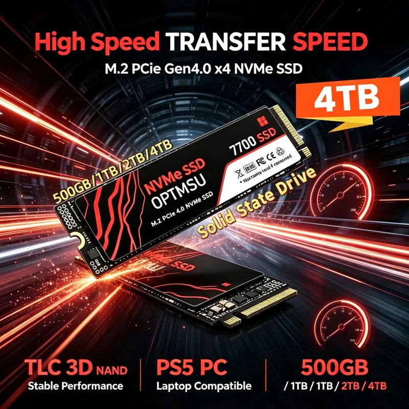 7700 SSD NVMe M2 4TB 500GB 1TB 2TB Nvme M2 SSD M.2 2280 PCIe 3.0x4 Internal Solid State Drives Disk for Laptop Desktop PC