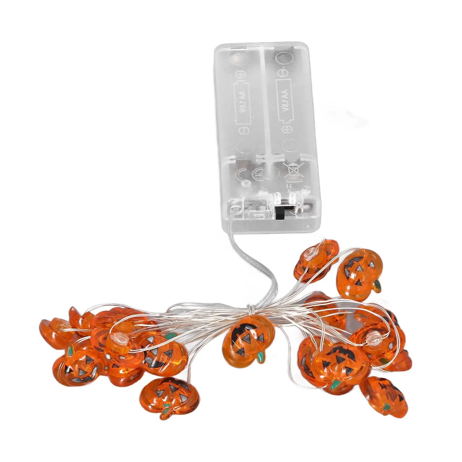 LED Pumpkin String Lights for Halloween Decor - Perfect for fireplace & Festive Celebrations!