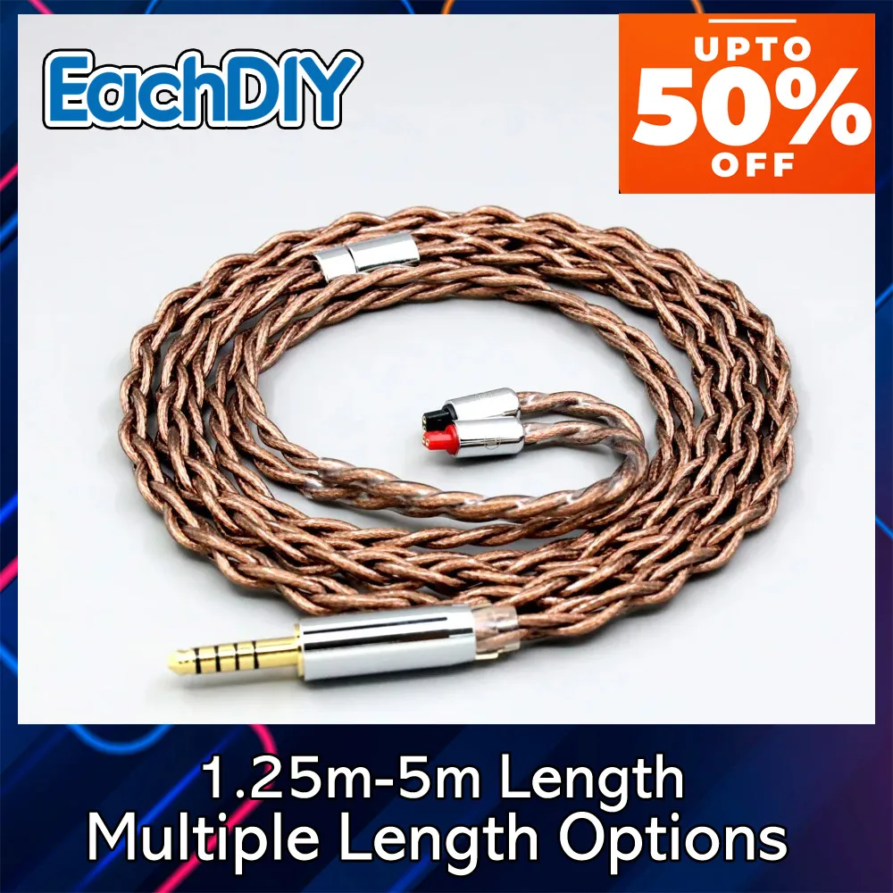 Кабель для наушников из графена с 99% покрытием из 24-каратного золота для Audio-Technica ATH-IM50 IM70 IM01 IM02 IM03 IM04, 7N чистое серебро 8520