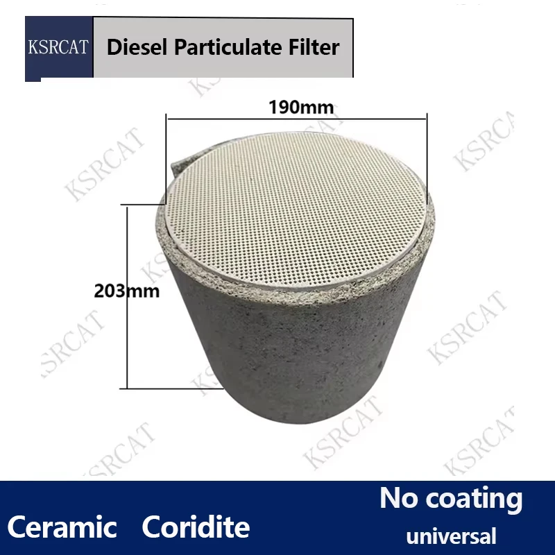 DPF Diesel Particle Trap 190x203mm Particulate Filter for Diesel Vehicles Particulate Filter Universal DPF Filter