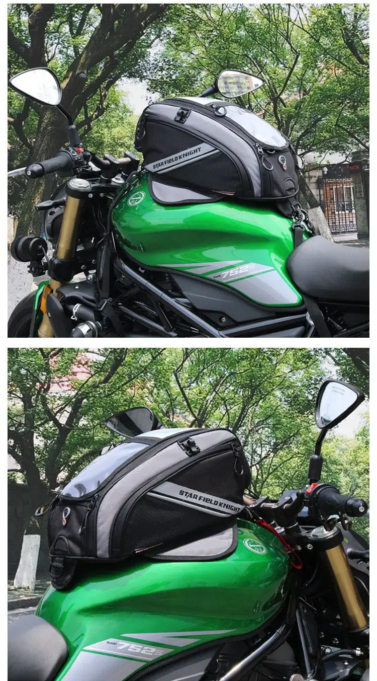 กระเป๋าติดถังน้ำมันมอเตอร์ไซค์กันน้ำ กระเป๋าเป้สะพายหลังสำหรับขี่มอเตอร์ไซค์ กระเป๋าเก็บของสำหรับมอเตอร์ไซค์