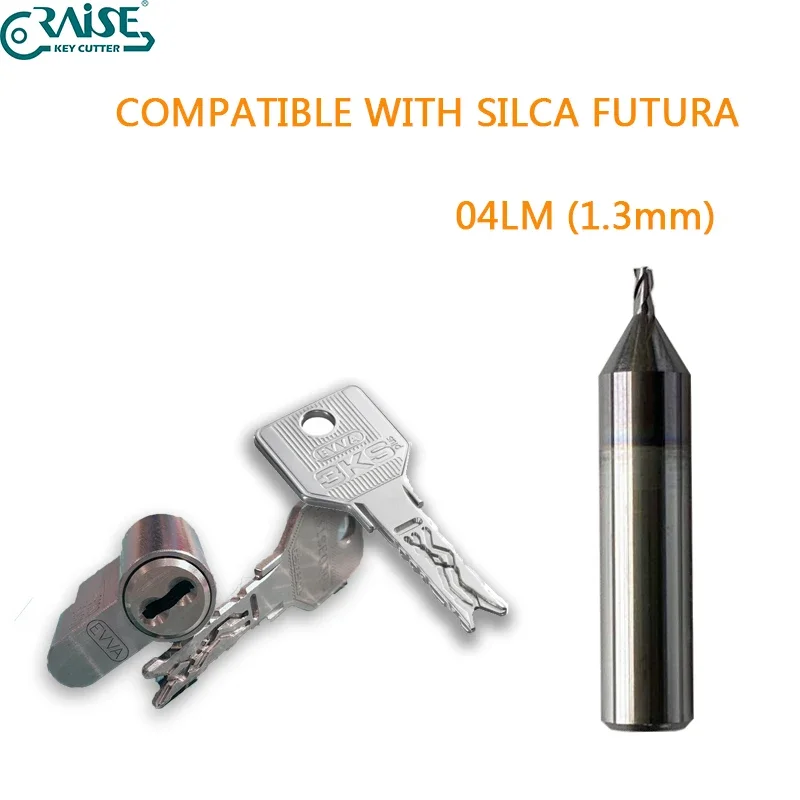 

Silca Futura Cutter 04L 1.3mm Replacement Milling Cutter for EVVA 3KS Keys Locksmith Tools