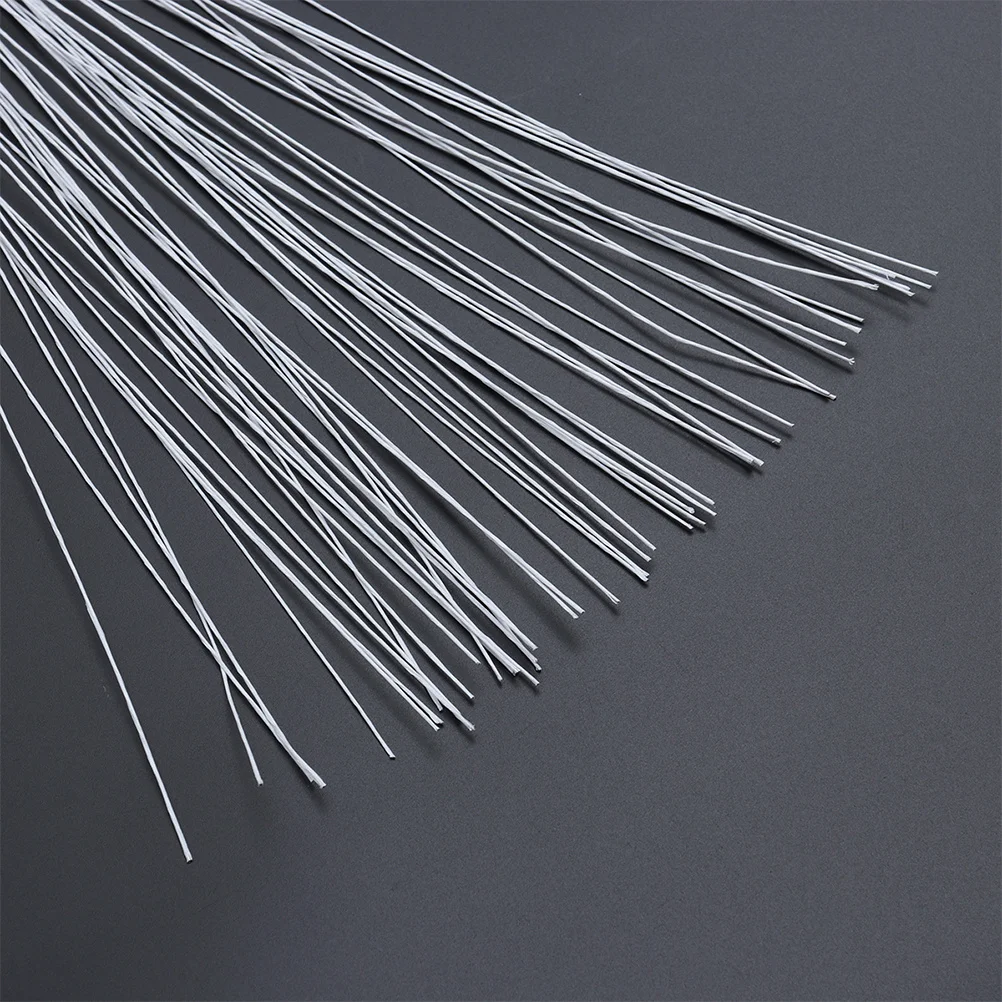 200 قطعة 40 سنتيمتر الكرمة الورد ينبع ترتيب الأزهار سلك سلك الأزهار المرنة Diy بها بنفسك الحرفية تشكيلة زهور لوازم الأبيض