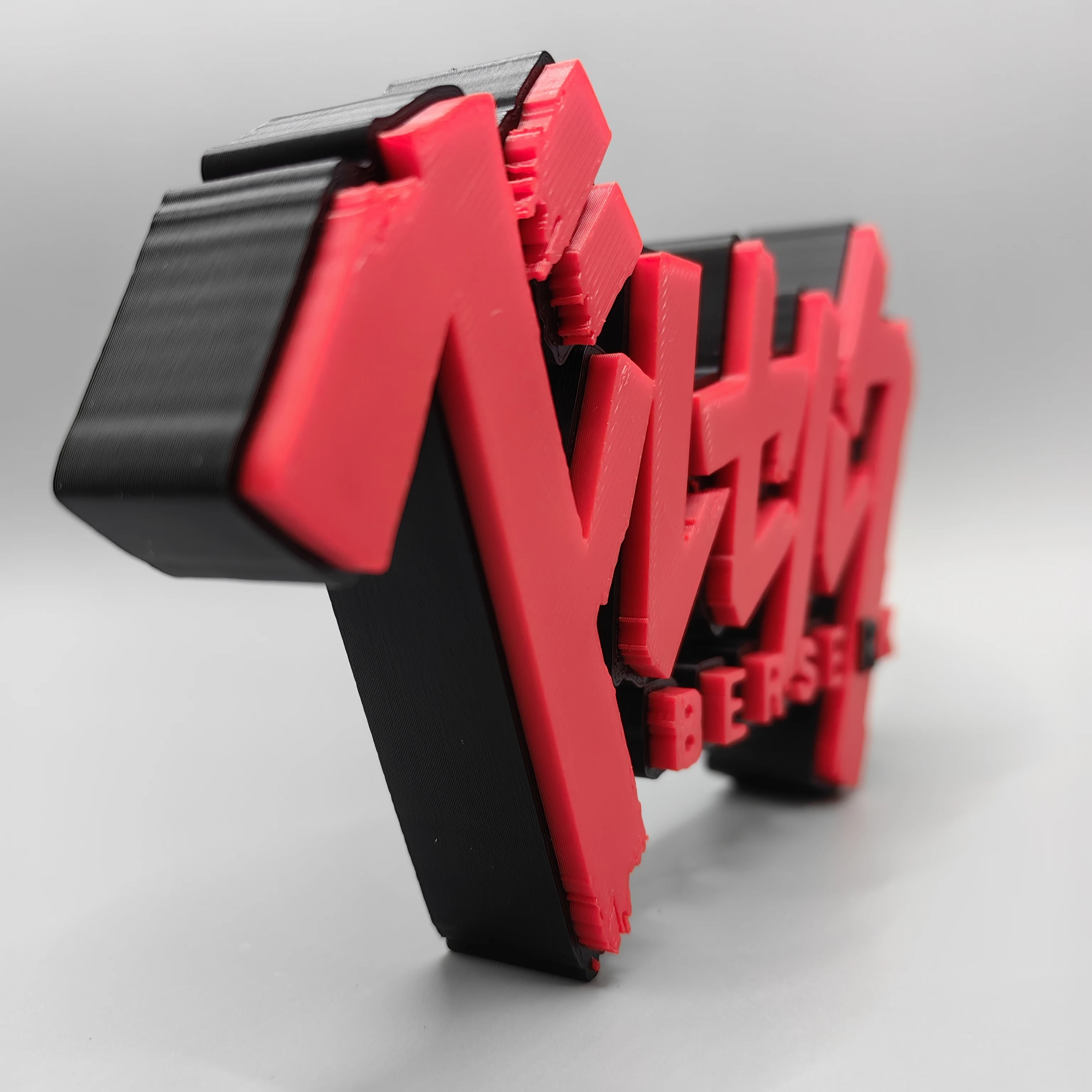 Anime Berserk 3d Printing Three-Dimensional Font Standing Sign Logo Nameplate Desktop Decoration Model Toy Gift