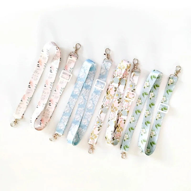

Регулируемый длинный ремешок для телефона через плечо с брелоком, эстетический шейный ремешок с цветочным принтом, ремешок для телефона, сумка-держатель для удостоверений личности