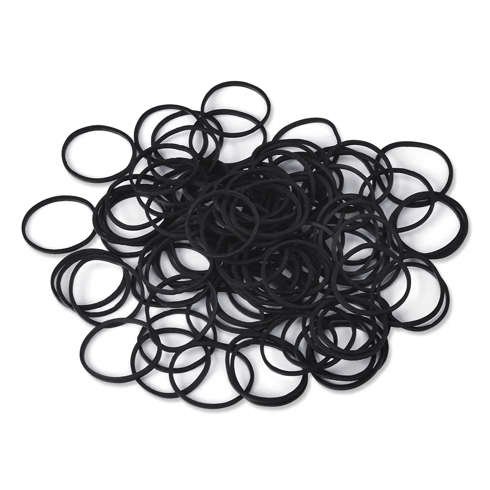 

100PCS Durable Tattoo Machine Rubber Bands Black O-Rings for Coil/Rotary Guns Universal Fit Elastic Consumables