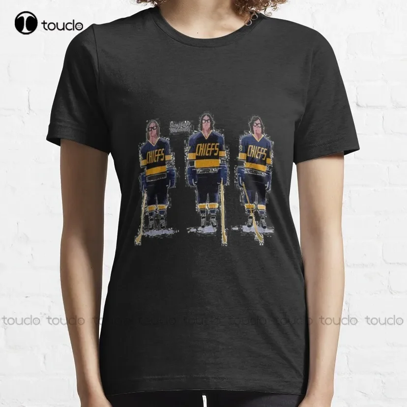Hanson Brothers - Slap Shot! Hockey Charlestown Classic T-Shirt Shirt Custom Aldult Teen Unisex Digital Printing Tee Shirt