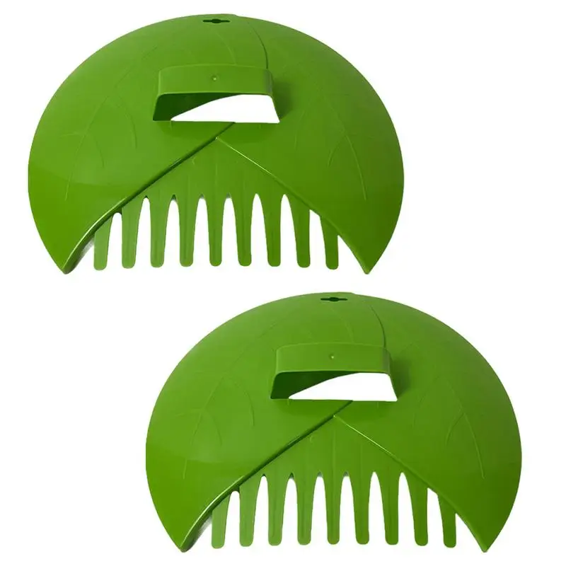 Leaves Scooper 2pcs Garden Leaves Scoops Hand Rakes Leaves Collector Leaves Grabber Claws Leaves Picker Upper Grabber For