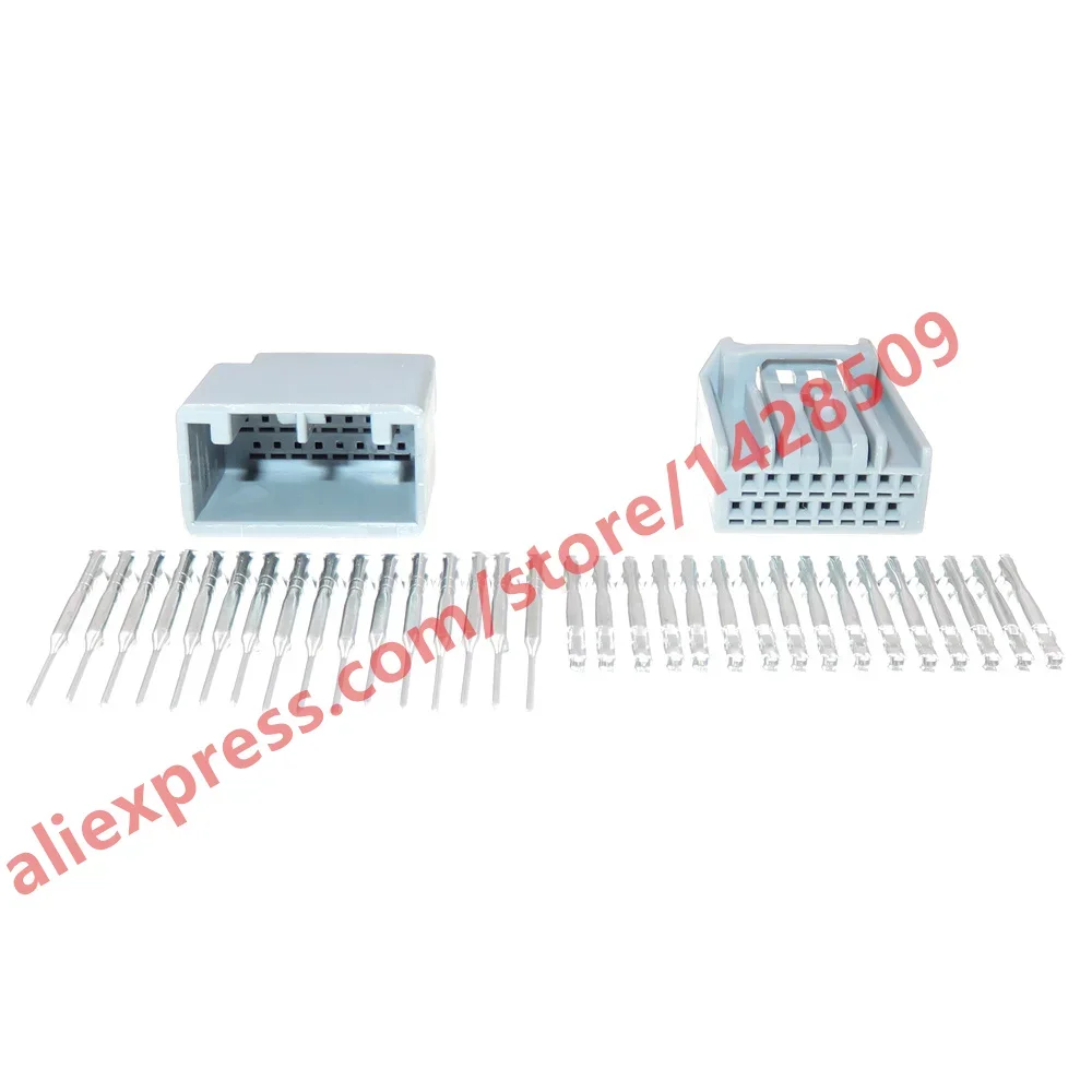 1 Set 16 Pin Automotive MX34016SF1 MX34016PF1 Wire Connector Grey Auto Cable Plug For Honda