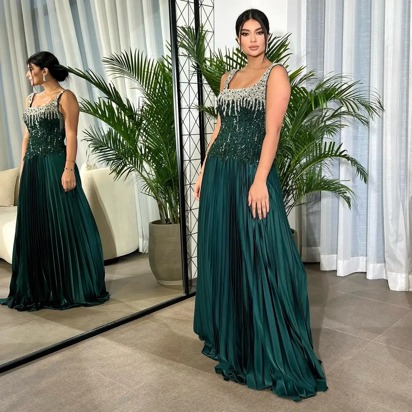 

Formal Gown Evening Prom Dress Dearin Shoulder Girdle A-line Floor Length Skirts Draped Bespoke Occasion Dresses Saudi Arabia