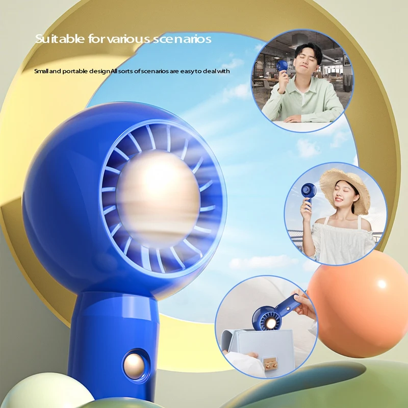 Mini Handheld Fan USB Charging Personal Cooling Fan Turbo Portable Aromatherapy Bladeless Fan For Travel Home Office