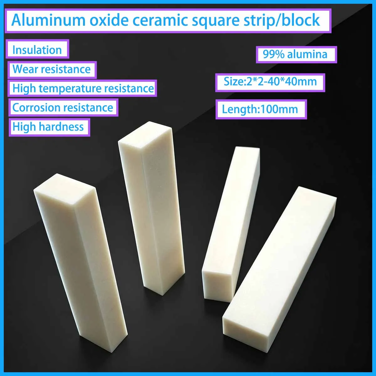 99% Alumina Ceramic Sheet High-Temperature Resistant Insulating And Wear-Resistant Corundum Plate Experimental Ceramic Substrate