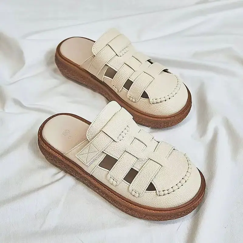 

Baotou slippers women's summer platform comfortable lightweight breathable deodorant outdoor beach sandals