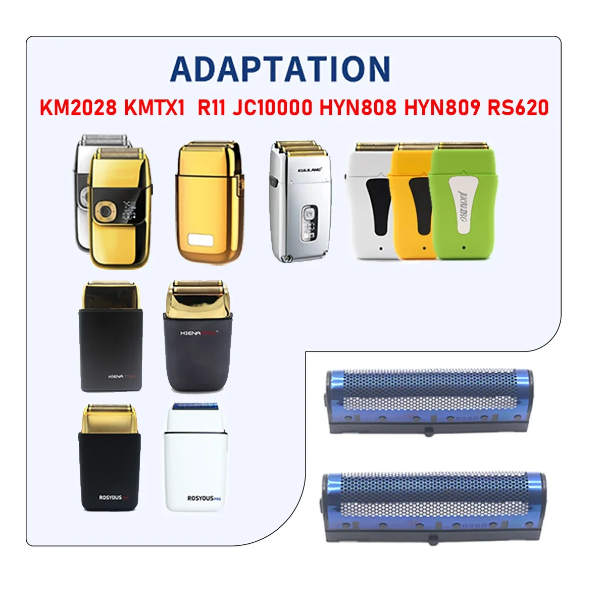 

Сменное лезвие, нож, сетка для бритья, мужская электробритва, аксессуары для бритвы для KM2028 KMTX1 R11 JC10000 HYN808 HYN809 RS620