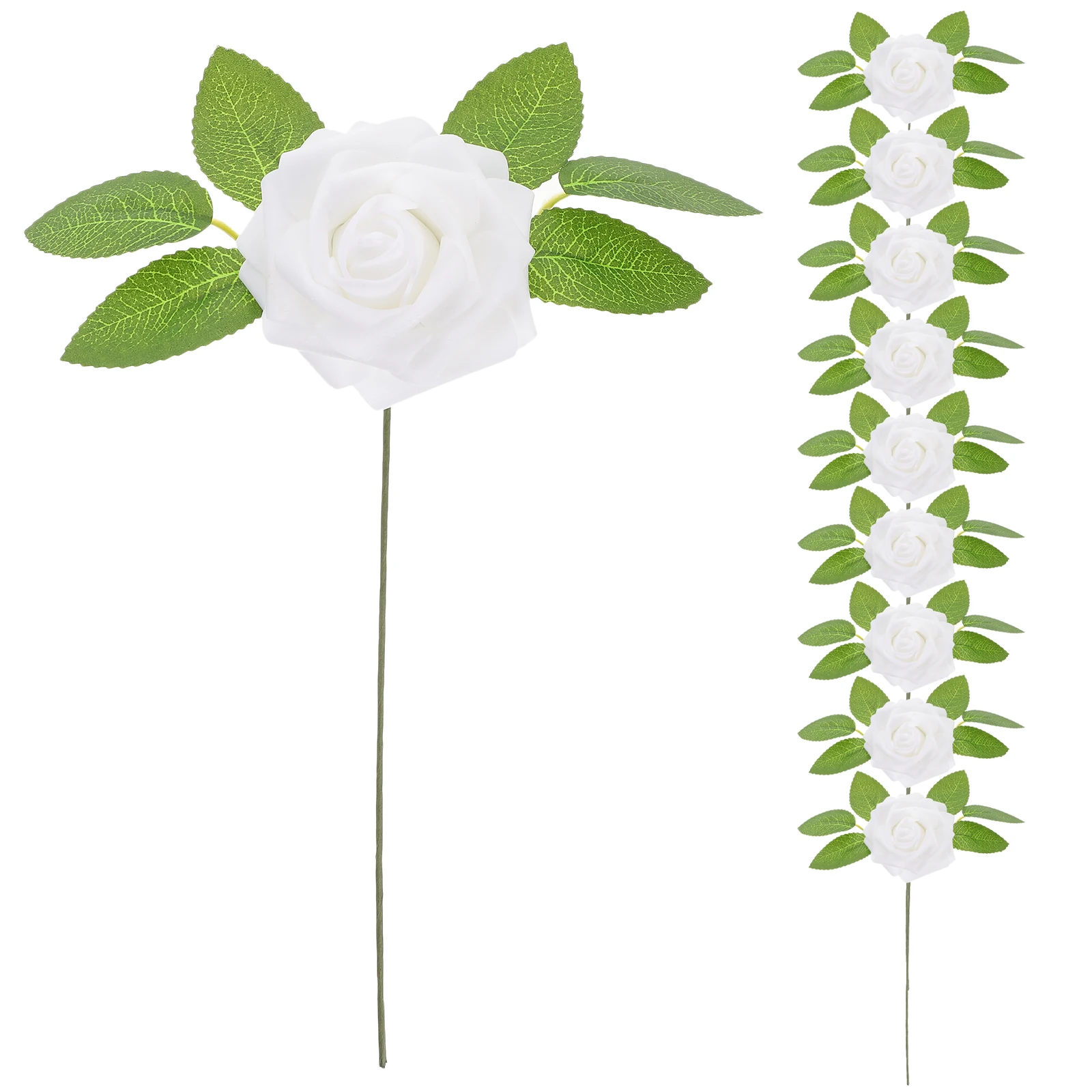 

1 Box Artificial Rose Ornament Fake Flowers Wedding Anniversary Decoration Gift Flower Box Valentine'S Day Party Simulation