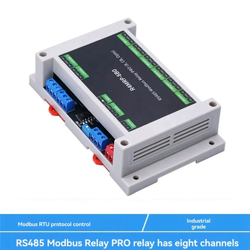 BNVN-Industrial Grade 8CH Relay Module RS485 Interface Relay Modbus RTU Protocol Control Optocoupler Isolation