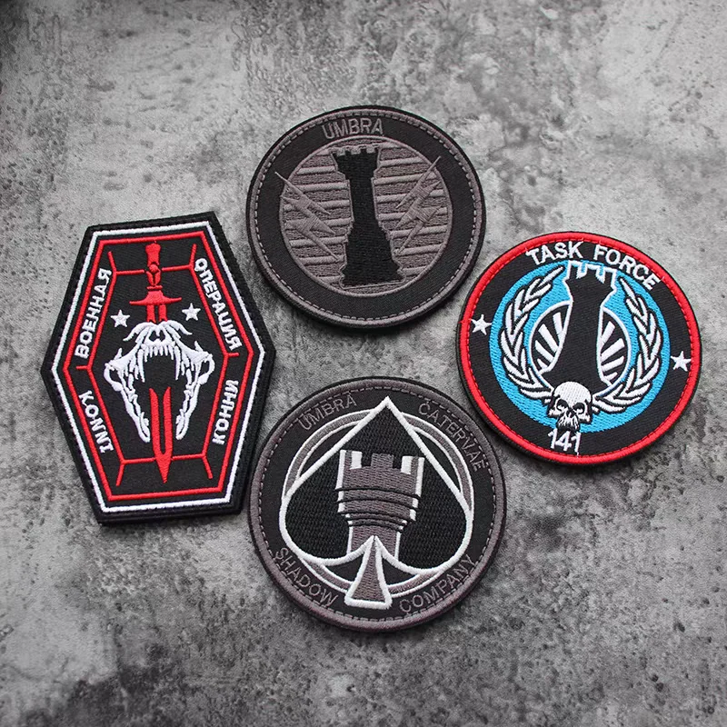 Task Force 141 Elite SAS Team Embroidery Patch COD Call of Duty UMBRA Tactical Armband for Backpack Clothing Decoration