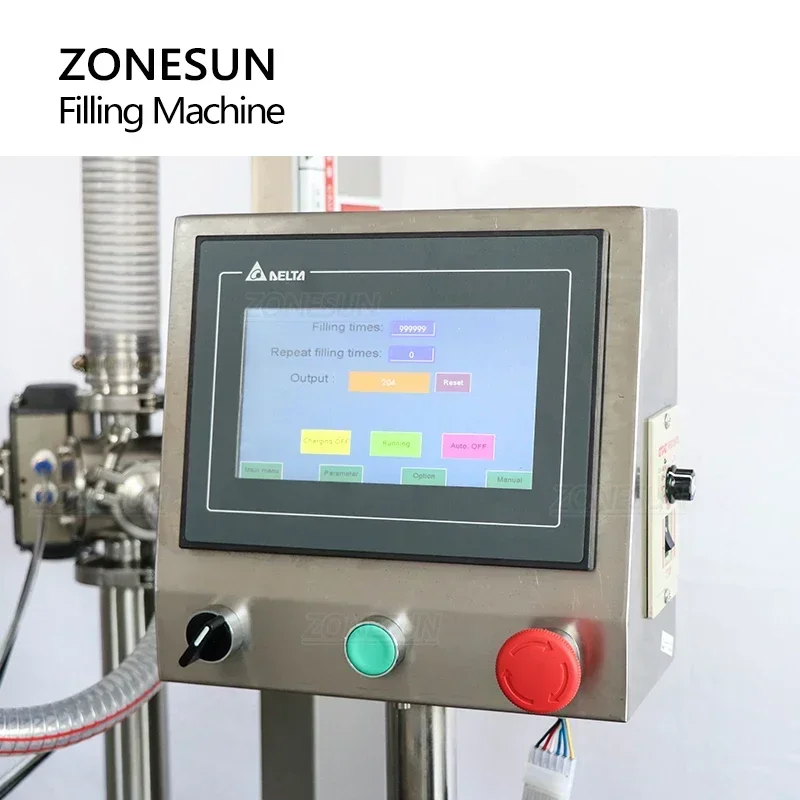 ZONESUN ZS-YT4T-4PM Máquina automática de enchimento de aquecimento para mistura de líquidos de pasta de pimenta e curry