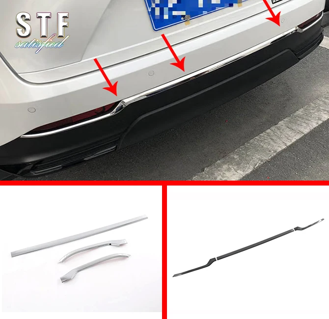 ABS Rear Bumper Cover Trim For Lexus NX-Class AZ20 NX250 NX350 NX450 2021 2022 Car Accessories Stickers