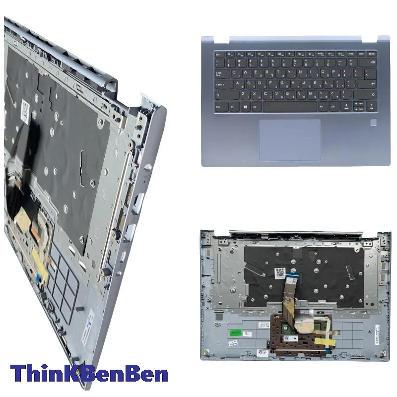 

Клавиатура HB Hebrew IL Israel, синяя, с верхними клавишами и подставкой для рук, для Lenovo YOGA 530 Flex 6 14 14IKB 14ARR 5CB0R08814