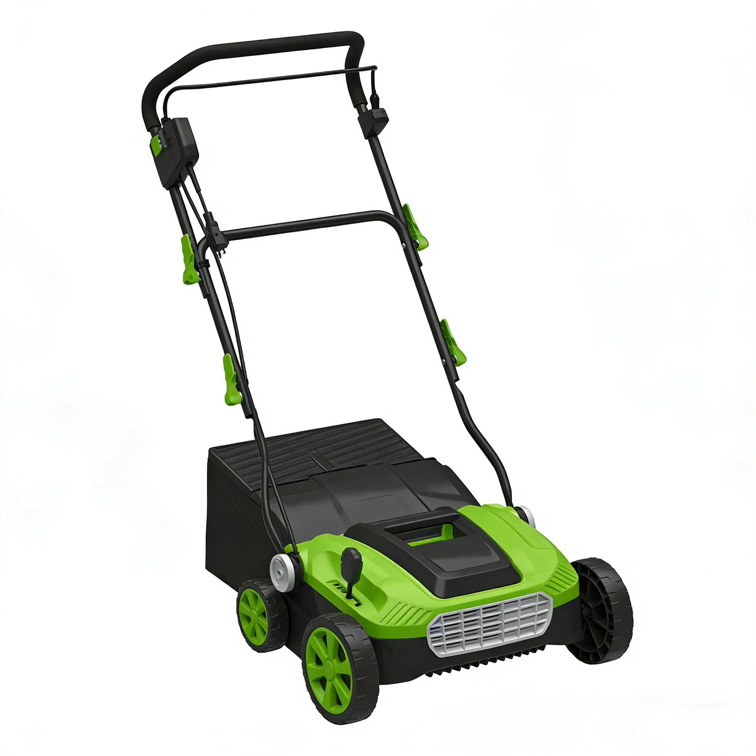 VERTAK 1500W /370mm Electric Lawn Scarifier & Aerator Machine 2 in 1 Grass Dethatcher Rake Lawn Raker