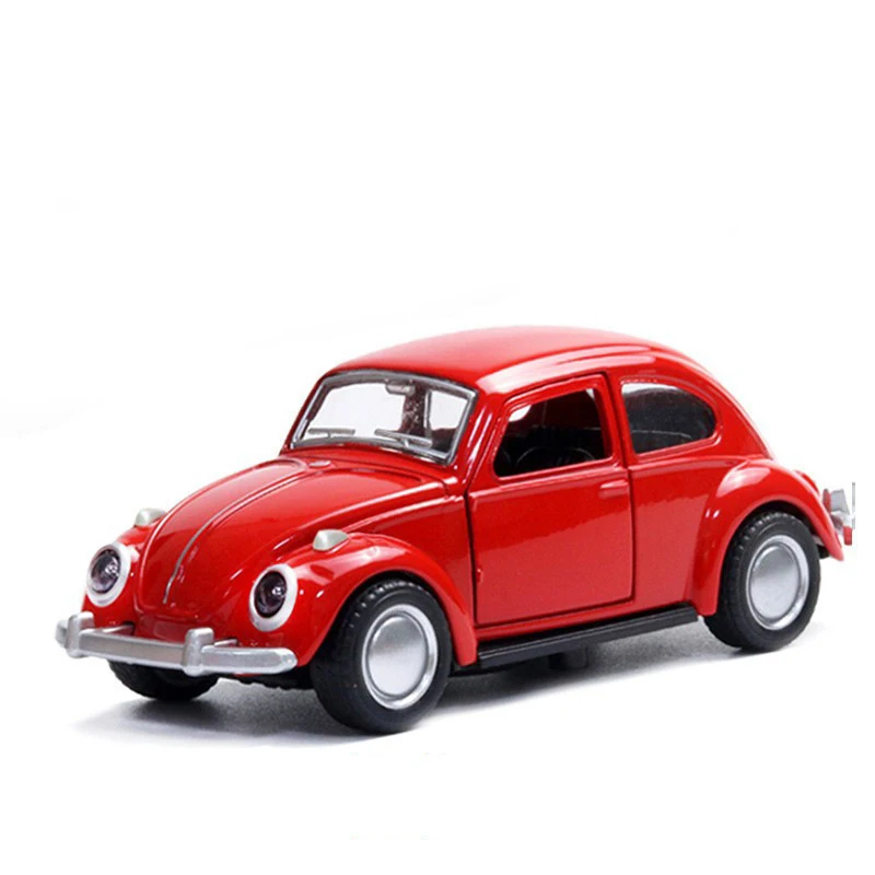 Beetle Vintage Classic Car Model,Kids Toy Car,Alloy Vehicle Model,Cake Decoration Accessories,1:36