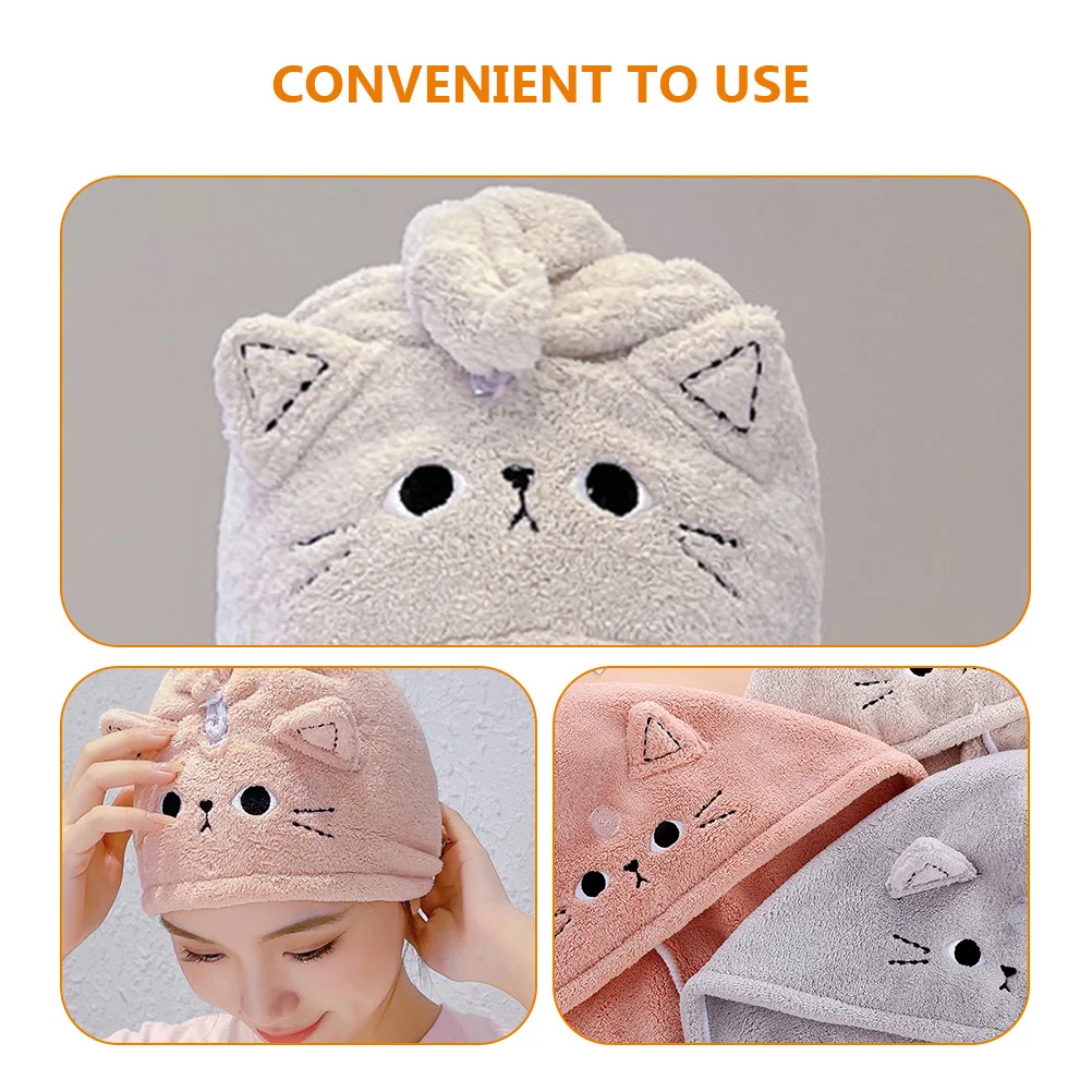

1Set Absorbent Hair Towel Wrap for Women Comfortable Dry Hair Wrap Cap Multipurpose Salon Bath Spa Towels
