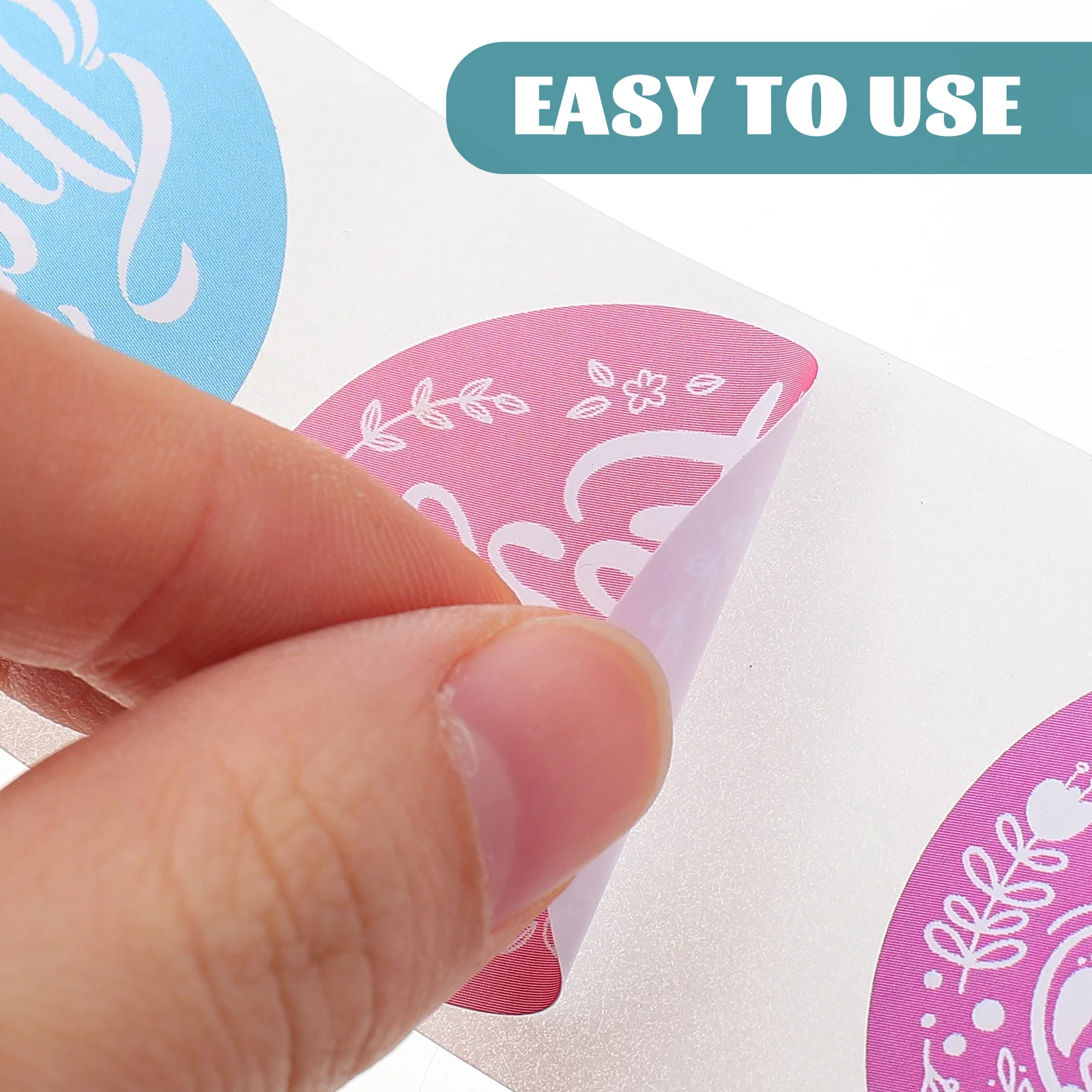 

Adorable Thank You 1 Roll Festive Envelope Sealing Labels For Diy Scrapbooking Baking Packaging Gift Wrapping Favor Stickers