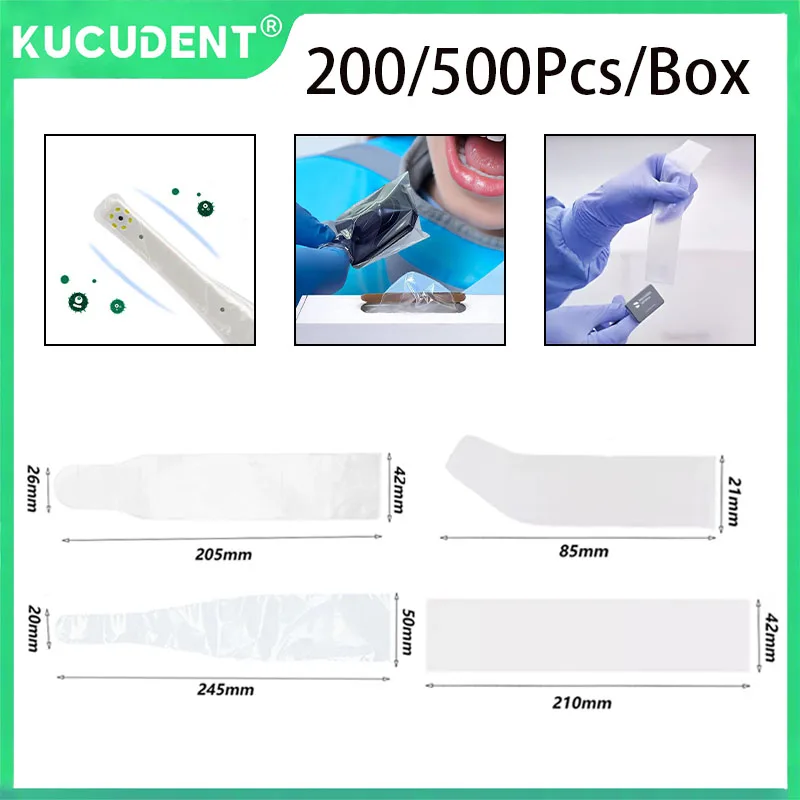 

1 Box Disposable Dental Handle Protective Sleeve Ultrasonic Scaler Cover Light Guide Rod/X-ray Sensor/Intraoral Camera Film