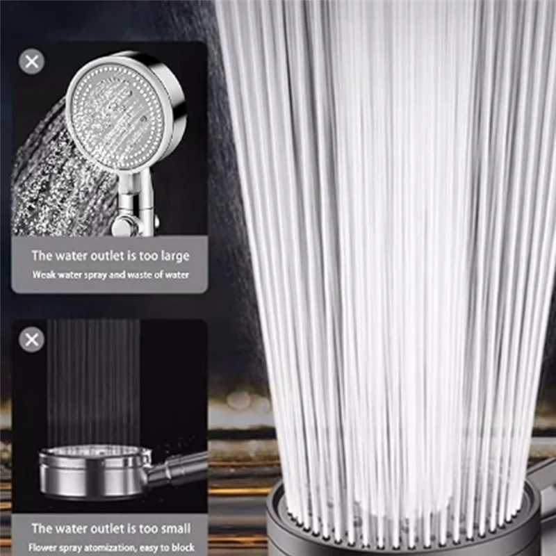 

BAAG-Душевая насадка с ручным управлением, душевая насадка высокого давления с длинным шлангом, портативная ручная насадка для душа