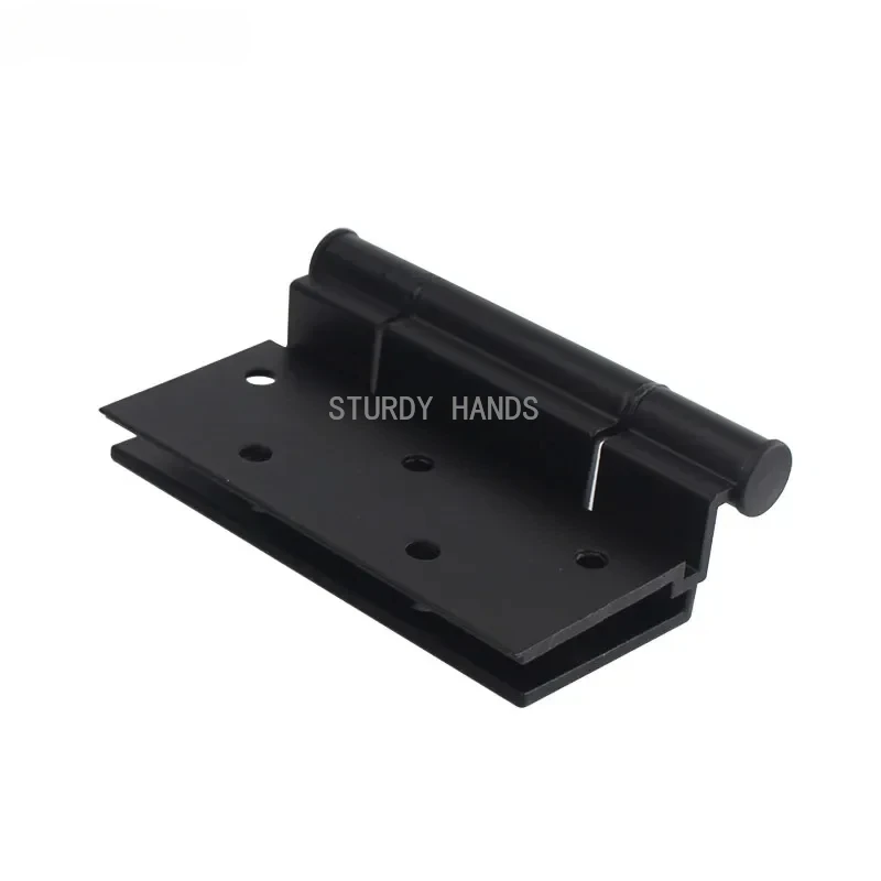 1 piece of black thickened aluminum window hinge 50/70 type flat door and window hinge hardware accessory