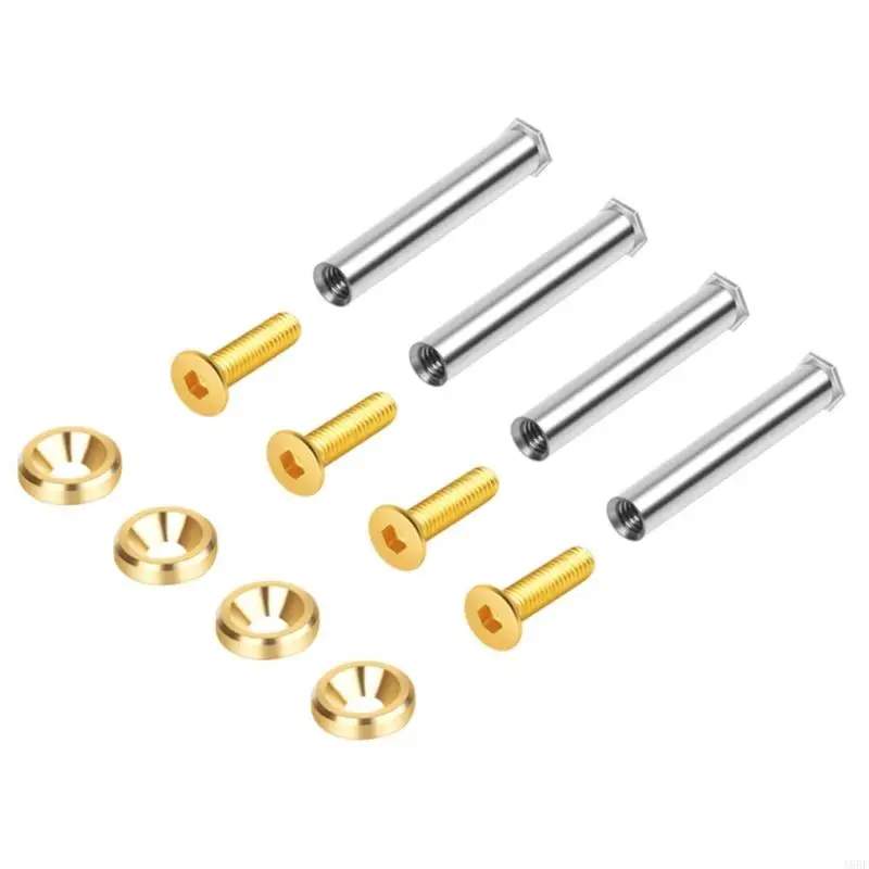 

A9BF 4set High-Quality Metal Screws for 25mm Thickness Computer Fan Mount Quality Computer Replacement Screws