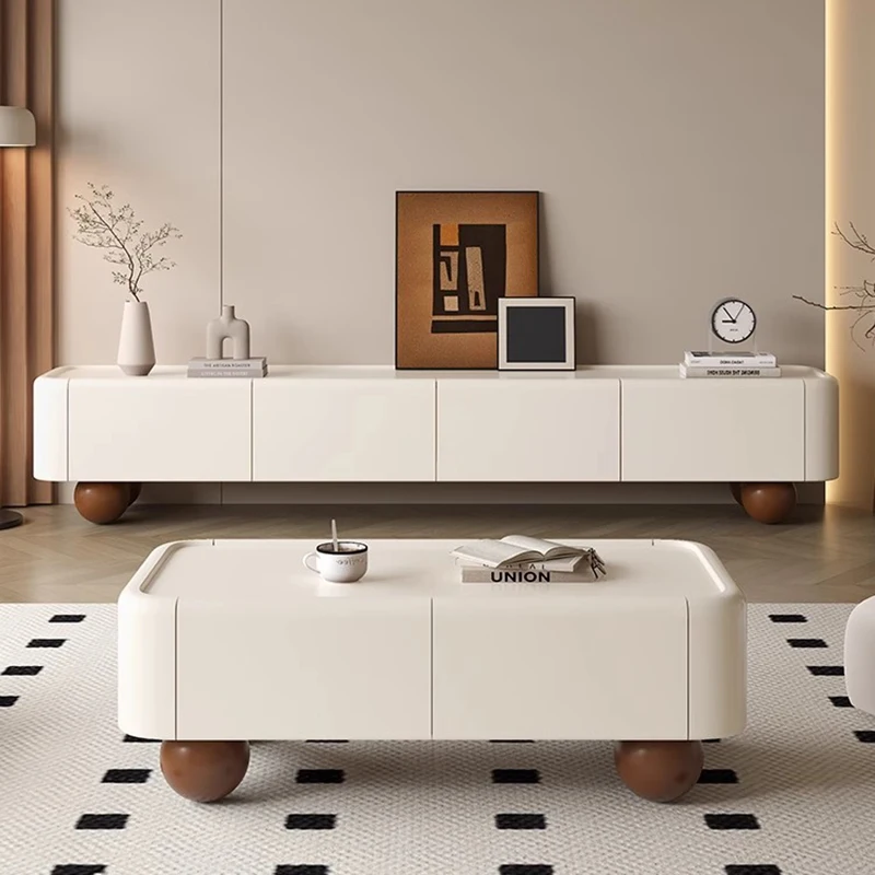 

Дизайнерские белые подставки для телевизора, органайзер для мобильного ТВ-стола, универсальные ящики для гостиной, роскошная мебель в китайском стиле Muebles