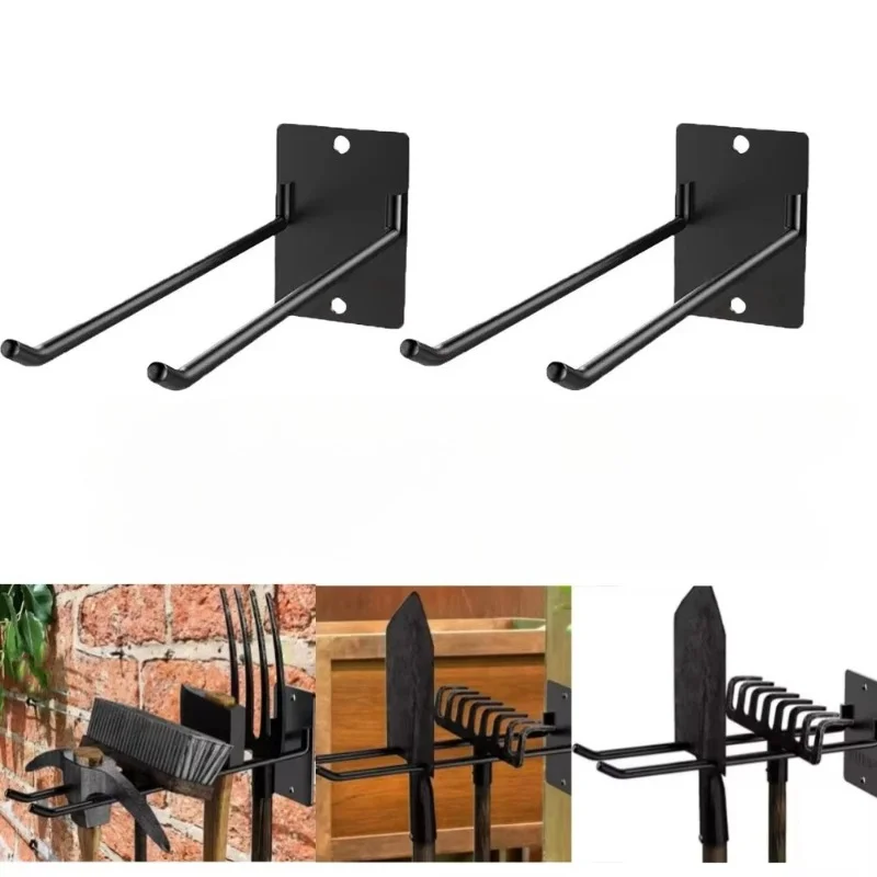 3PCS Gardening Tool Storage Rack Multi-purpose System Hooks Wall Holder for Tools Rakes Shovels Home Warehouse Organizer Rack