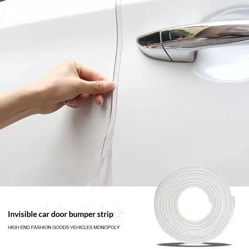 Transparent PVC Car Door Edge Protector Strip Anti-Scratch Anti-Collision No Damage to Car Paint Auto Accessory