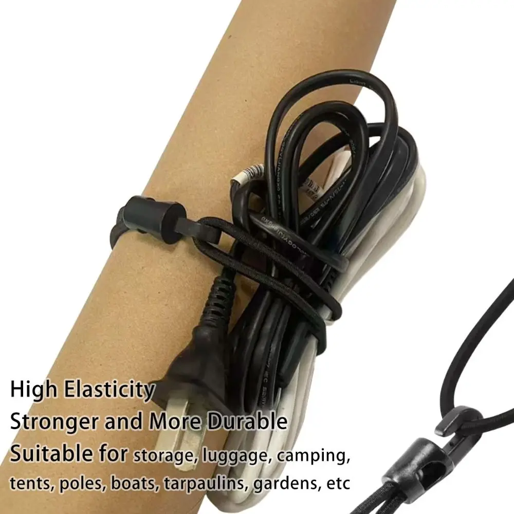 Multipurpose With Hooks Bungee Cords High Elasticity Black Bungee Ropes Nylon Rubber Multipurpose Fixed Cord Ties Luggage 4