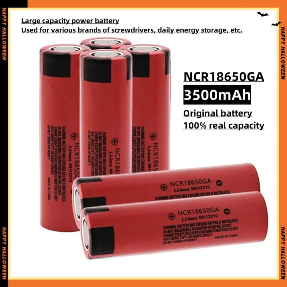 

New 18650 lithium battery 3500mAh 3.7v 25A NCR18650 GA high power power tool battery 18650 rechargeable battery+Charger