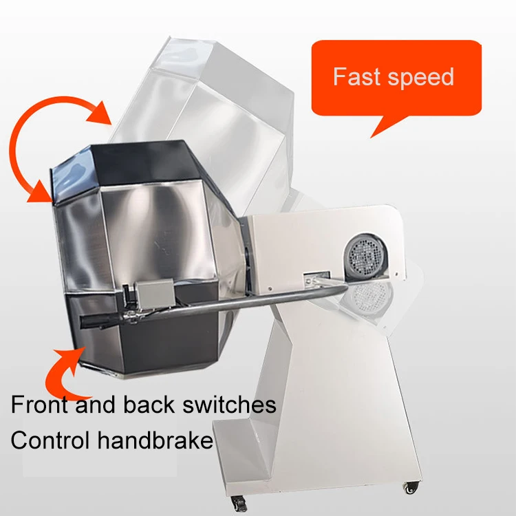 Octagonal bucket peanut puffed corn flakes seasoning coating machine snack food potato seasoning mixer