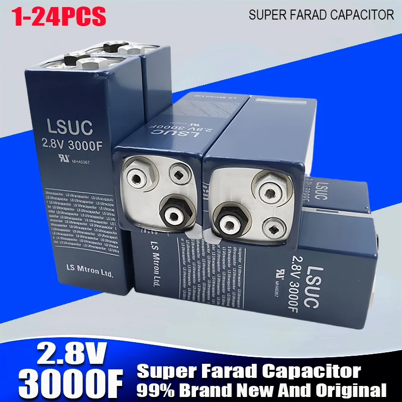 

2.7/2.8V 3000F LSUC Super Faraday Capacitor DIY 12V 24V 48V Car Starter Power Starter Car Audio LS Supercapacitor Grade B