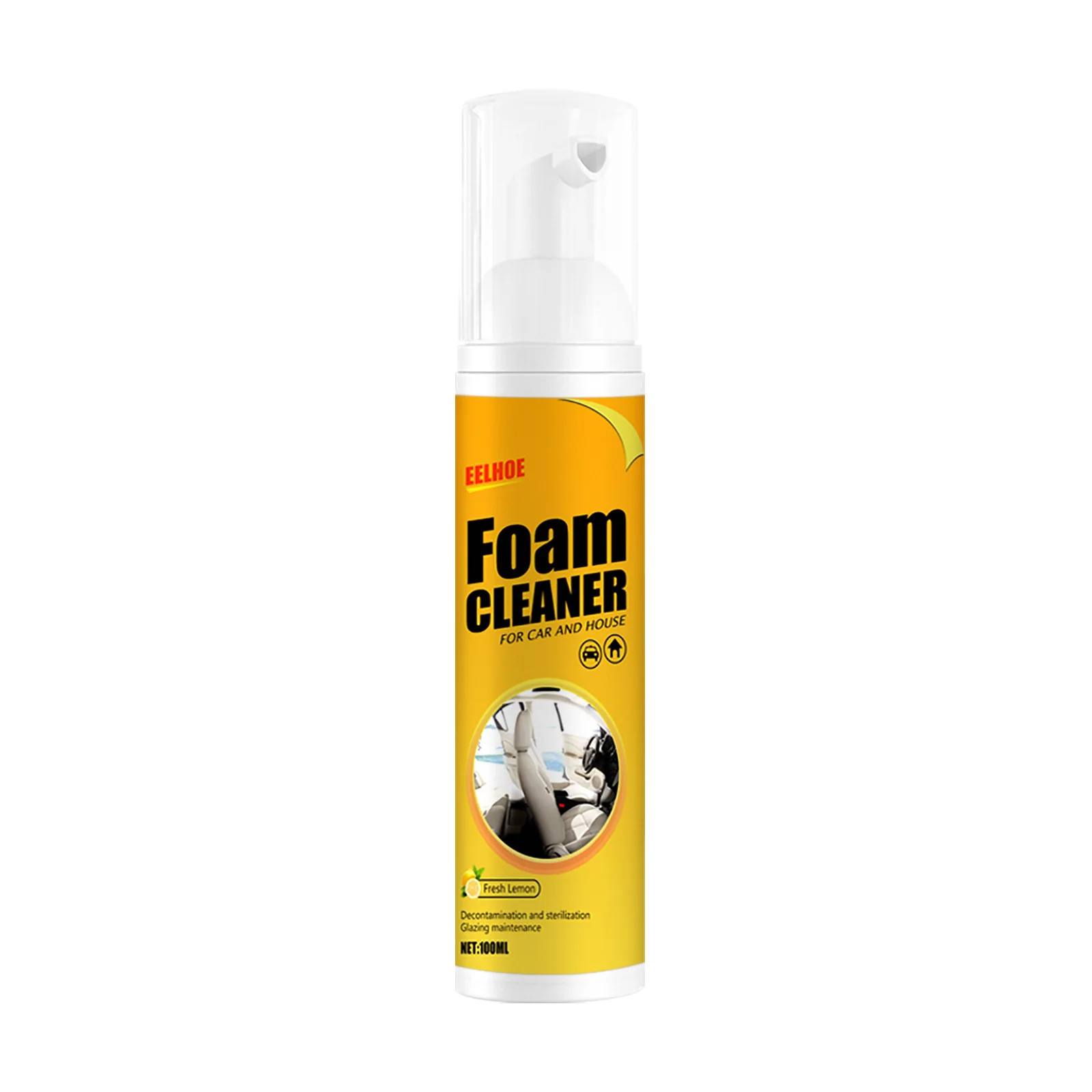 Automotive Multi-functional Foam Cleaner Supplies Interior Upholstery Powerful Decontamination Seat Cleaner Foam